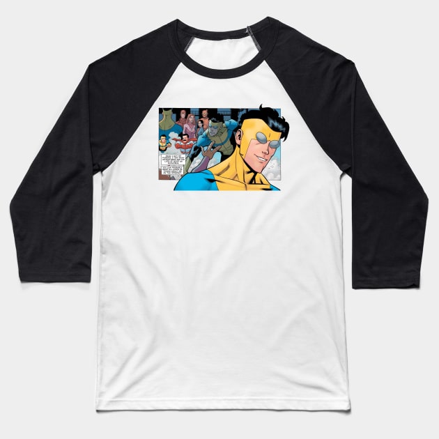 invincible comic scene Baseball T-Shirt by super villain